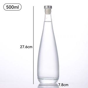 Bottiglie di Vetro Coniche all'Ingrosso da 330ml e 500ml per Whisky, Vodka e Tequila - Product Image 4
