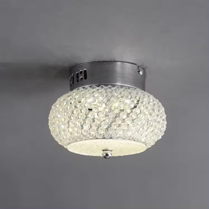 Lámpara de techo pequeña con cuentas de cristal para pasillo, lámpara de techo para balcón - Product Image 4