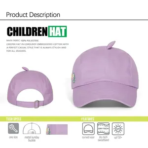 Cappello sportivo per bambini con visiera parasole per bambini nuovi cappelli morbidi unisex con logo personalizzato ricamato cappello ad asciugatura rapida regolabile