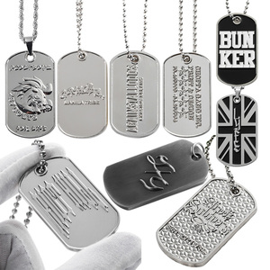 Cá Nhân Tùy Chỉnh Thiết Kế <span class=keywords><strong>Logo</strong></span> Kẽm Hợp Kim 3D Bạc Nickel Mạ Thư Con Chó Thẻ Vòng Cổ Con Chó <span class=keywords><strong>ID</strong></span> Tag Mặt Dây Chuyền Với Bóng Chuỗi - Product Image 1