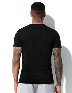 AK Slim Fit Design Men's Sports Running Clothing Camiseta de poliéster liso de secado rápido para hombres - Product Image 3