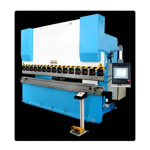 Dobladora de placa de hoja de 160 toneladas y 2500MM con sistema TP10S NC Máquina de freno de prensa de hoja de metal profesional semiautomática