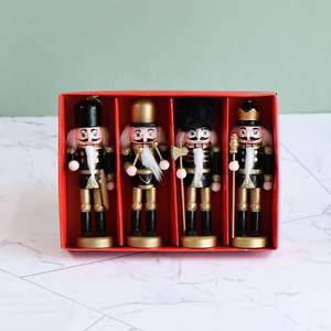 <span class=keywords><strong>Casse</strong></span>-noisettes de Noël en gros, noir et doré, de 12 cm à 180 cm, pour décoration de Noël, cadeau et peinture DIY - Product Image 4