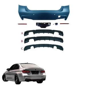 Nuevo Kit de Carrocería sin Pintar para BMW Serie <span class=keywords><strong>3</strong></span> F30, Actualización <span class=keywords><strong>M</strong></span> Tech, Parachoques Delanteros/Traseros, Parrilla, Tubo de Escape, Reemplazo de Guardabarros - Product Image 2
