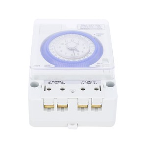 Minuteur mécanique TB388 24 heures 1A 24V CA, alimenté par prise, pour appareils électriques - Product Image 2