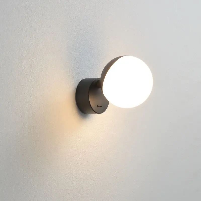 Illuminazione decorativa per interni a forma di sfera 4w SMD LED lampada da lettura per superficie lampada da parete per libro per camera da letto