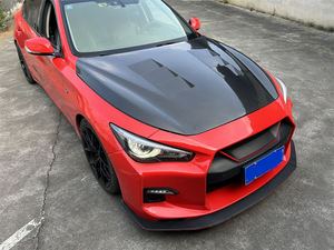 Capot d'évent de capot moteur avant en Fiber de carbone pour Infiniti Q50 2014-<span class=keywords><strong>2023</strong></span> - Product Image 4
