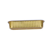 Boîte à repas en aluminium épais et renforcé, chauffable au four, pour friture, cuisson au four, boîte à durian, boîte à gâteau au fromage, boîte rectangulaire 200 ml