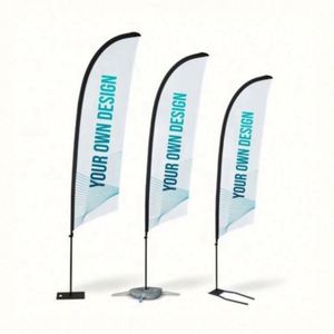 ธงชายหาดโพลีเอสเตอร์พิมพ์ลายดิจิทัลกลางแจ้งแบบกำหนดเอง ป้ายโฆษณาสำหรับประชาสัมพันธ์ - Product Image 6