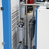 Petit compresseur d'air monophasé silencieux 220/230/240V 8 ~ 10 bar 4 kW 5.5 HP 360L/min PM VSD à vis rotative avec réservoir récepteur d'air