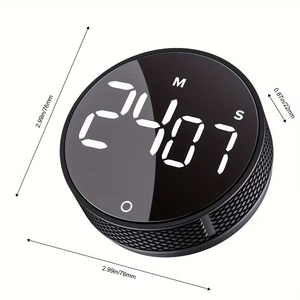 Поворотный цифровой кухонный таймер магнитный Таймер обратного отсчета большой объем дисплея регулируемый таймер для пожилых детей - Product Image 2