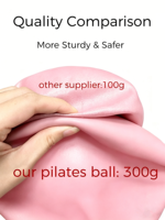 Ballon de yoga mini de haute qualité de 20 cm avec pompe, en PVC souple et épaissi, écologique, pour l'entraînement du tronc et le Pilates