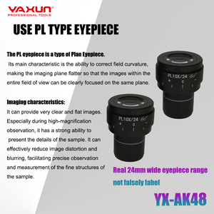 고급 광학 시스템 YAXUN YX-AK48 삼안 입체 현미경 6.5X-52X 연속 줌 산업용 PCB 모바일 수리 - Product Image 4