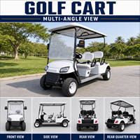 Mobil Golf Mewah Terlaris Harga Terjangkau Mobil Golf Listrik 4 Roda untuk Dijual dengan Berbagai Warna