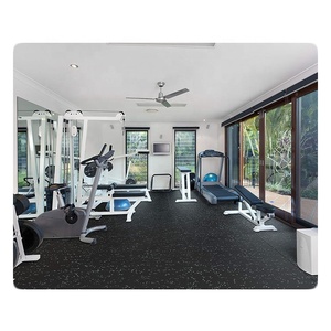 Heavy Duty Interlock Rubber Floor Mat Replace <b>Plastic</b> <b>Tiles</b> Water-proof Modern Click Indoor GYM Rubber Flooring Mat Roll - Product Image 4