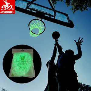 High quality luminous outdoor indoor light up glow in the dark nylon Basketball Hoop Net