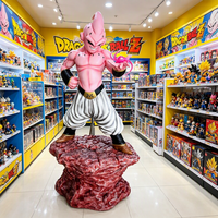 Statue en résine grandeur nature de Majin Buu, figurine de personnage d'anime Dragon Ball Z, ornement pour salon, décoration de Noël et d'Halloween