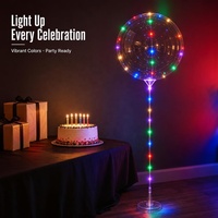 Ballon lumineux Bobo géant de 18 pouces pour la décoration de Noël, Halloween, anniversaire d'enfants, anniversaire de mariage, félicitations