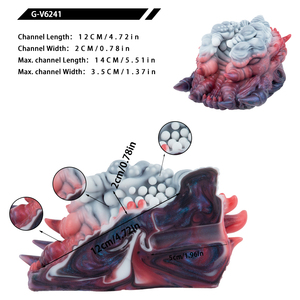 Vibrador Masculino de Silicona GEEBA Inspirado en una Criatura de Fantasía Depredadora de la Arena, con Textura Única para una Experiencia Excepcional - Product Image 6
