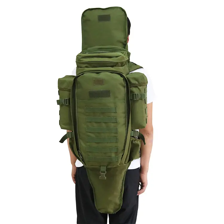 VEKEDA ransel 70L Hiking, tas punggung MOLLE, ransel tahan air untuk bepergian