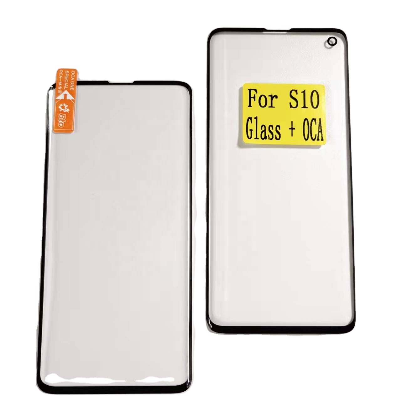 Kuli оптовая продажа, оригинальное переднее стекло, Сменное изогнутое внешнее стекло с Oca для Samsung S10