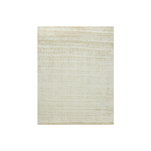 Tapis en bambou tissé à la main, grand format, au design abstrait, brodé en soie de bambou, kilim, poils plats, moderne, antidérapant, lavable - Product Image 1