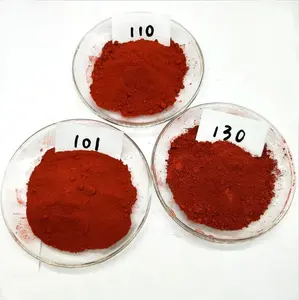 Arroz e2O3 óxido de hierro rojo 110/120/130 pigmento Hina ndustrial para caucho/cemento/plástico/revestimiento/tinta/cerámica personalizado