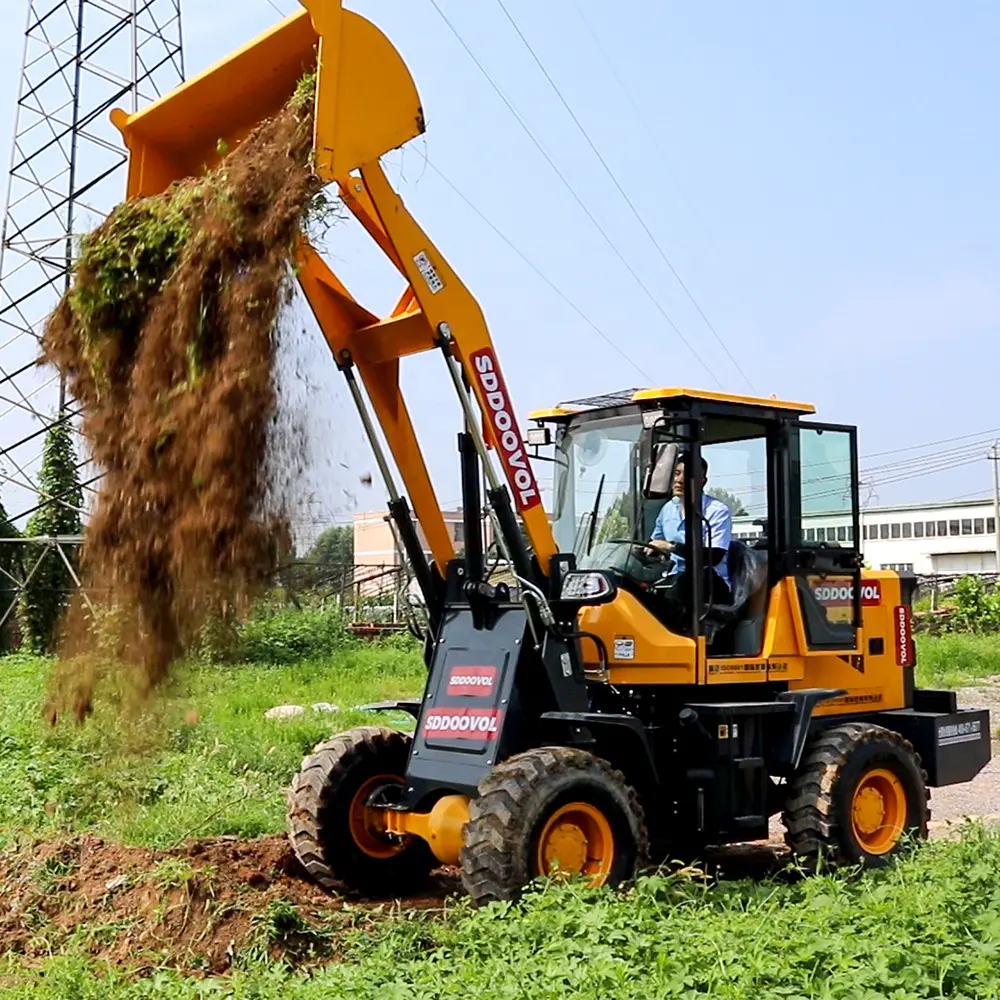 Spedizione gratuita! Costruzione Mini caricatore frontale macchine movimento terra produce Mini caricatore a ruota anteriore Diesel