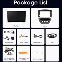 Autoradio Android pour Peugeot 107 Toyota Aygo Citroën C1 2005-2014 Écran tactile Système de navigation GPS Multimédia Unité principale