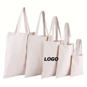 Custom Canvas Tote <b>Bags</b> with Logo - Promotional Student Tote, Reusable Shopper, Branded Giveaway for <b>School</b> Events - Product Image 1