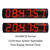 Jam Dinding Digital GX Precise Timing Layar Besar Penghitung Waktu Mundur untuk Industri, Olahraga Luar Ruangan, Pertandingan, Balapan, Produsen