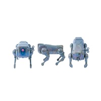 Jouet Classique en Plastique Chien Mécanique à Remonter avec Peinture UV Simulant un Robot Intelligent Jouet Éducatif pour Bébé