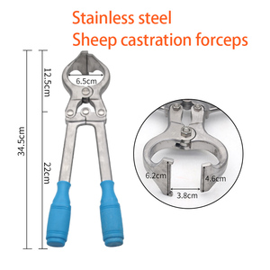 Ternak babi domba dokter hewan besi tahan karat <span class=keywords><strong>Castration</strong></span> tanpa kabel <span class=keywords><strong>Forceps</strong></span> alat cukur hewan - Product Image 4