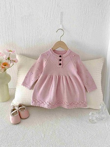 Abito in Maglia <span class=keywords><strong>per</strong></span> <span class=keywords><strong>Neonata</strong></span> Primavera 2026, Morbido Vestito Principessa <span class=keywords><strong>per</strong></span> Bambine - Product Image 6