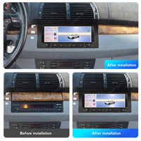 MEKEDE Autoradio multimédia Android 10,26 pouces avec Car-play, WiFi, BT, 2+64G, lecteur de musique, GPS, FM pour BMW X5 E39 1999-2006