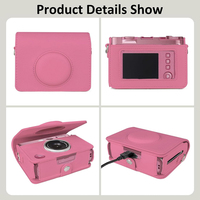 Étui de protection unisexe de mode en gros pour appareil photo instantané Instax Mini EVO, sacoche en cuir PU premium avec sangle réglable