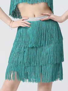 Falda <span class=keywords><strong>de</strong></span> Baile Latino 2026, Falda Elegante con Flecos <span class=keywords><strong>para</strong></span> <span class=keywords><strong>Mujer</strong></span>, Traje <span class=keywords><strong>de</strong></span> Práctica <span class=keywords><strong>de</strong></span> Baile Moderno y <span class=keywords><strong>Tango</strong></span>, Falda <span class=keywords><strong>de</strong></span> Baile Profesional - Product Image 4