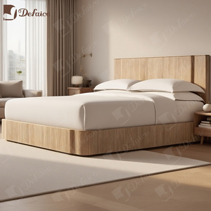 Mobili Pregiati <span class=keywords><strong>da</strong></span> Interni in Rovere con Struttura a Incastro a Tenone e Mortasa Irregolare, <span class=keywords><strong>Letto</strong></span> <span class=keywords><strong>Grande</strong></span> in Legno per <span class=keywords><strong>Camera</strong></span> <span class=keywords><strong>da</strong></span> <span class=keywords><strong>Letto</strong></span> di Hotel - Product Image 1