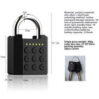 Cadenas intelligent Tuya à empreinte digitale et code numérique, étanche IP65, pour verrouillage KT-P91, rectangulaire, pour portail extérieur, casier de salle de sport, école