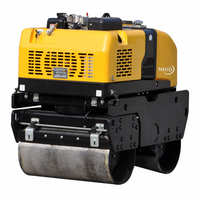 NIVO mini rouleau compresseur avec télécommande 870kg compacteur de rouleau compresseur vibrant avec double tambour NV301C ou pièces