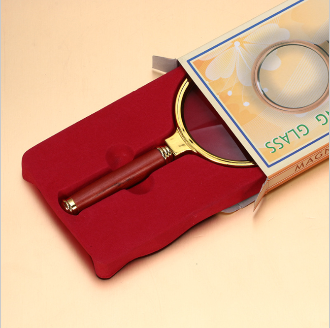 Lente Di Ingrandimento A Mano Ad Alta Potenza Con Manico In Legno