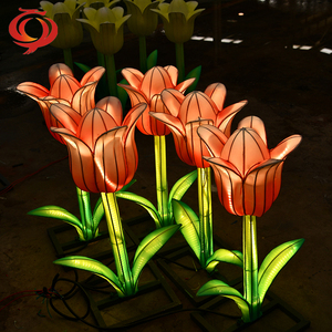 Chinois Soie Nouvel An Chinois Festival De Noël Lanternes Zigong Lanternes Production Fleur ManufacturerIndoor Lights Factory - Product Image 1