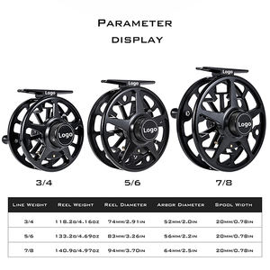 Moulinets de pêche en métal personnalisables en gros - Moulinets de pêche à <span class=keywords><strong>la</strong></span> <span class=keywords><strong>mouche</strong></span> à haute fluidité avec libération rapide de <span class=keywords><strong>la</strong></span> ligne pour <span class=keywords><strong>la</strong></span> pêche en lac, rivière et ruisseau - Product Image 2