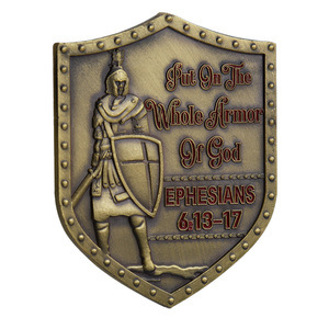 Retro-Ritter-Themenmünze aus Zinklegierung mit 3D-UV-Druck, Anpassbare Gedenkmünze mit Relief-Gravur und Mut-Prägung - Product Image 5