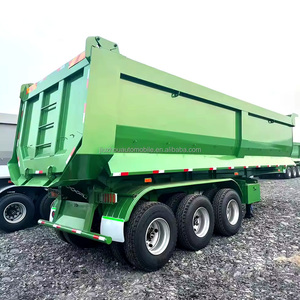 Semi-<span class=keywords><strong>remorque</strong></span> <span class=keywords><strong>benne</strong></span> arrière robuste à 3 ou 4 essieux, capacité 60-80 tonnes, 45 m³, avec <span class=keywords><strong>benne</strong></span> basculante arrière de haute qualité - Product Image 6