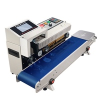 Bolsa de plástico de papel de aluminio bolsa de plástico automática sellador de banda continua horizontal con impresora de inyección de tinta