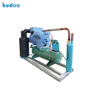 Unité de condensation semi-hermétique à piston Refcomp refroidie par eau 20HP 30HP à haut rendement d'échange thermique pour entrepôt frigorifique