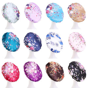 หมวกคลุมผมซาตินสำหรับผู้หญิงผมหยิกขนาดใหญ่พิมพ์ลายสไตล์แอฟริกัน - Product Image 5