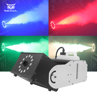 Machine à Fumée Pivotante DMX512 3000 W Orientable Multi-Angles avec Télécommande et Lumières LED RVB 12x3W