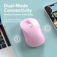 M273 Mouse Ergonomis Dual Mode 2.4GHz Bluetooth 5.2 Isi Ulang 400mAh Tipe C dengan Pelacakan Optik Senyap OEM ODM